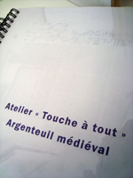 Atelier touche à tout - argenteuil médiéval